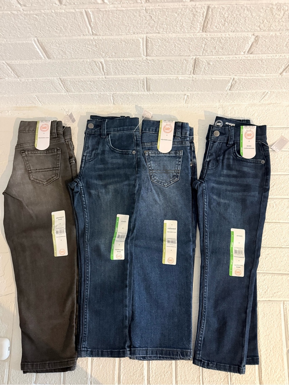 wonder nation Kids Jeans - Gray and Various Blues